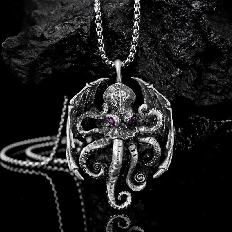 Cthulhu Mythology Pendant Necklace-isyoujewelry