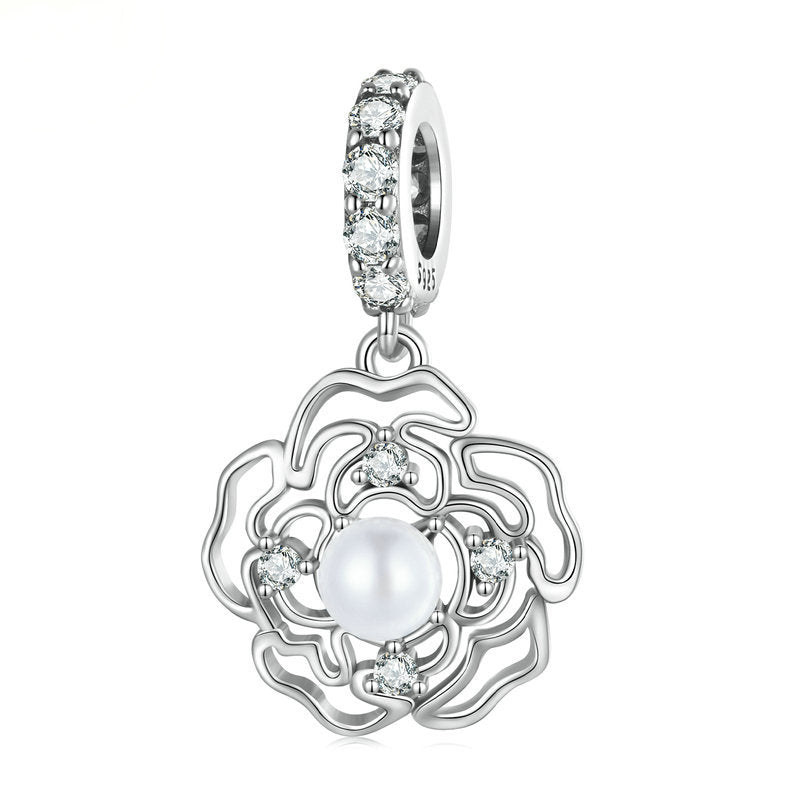 Camellia Pearl Pendant IsyouJewelry
