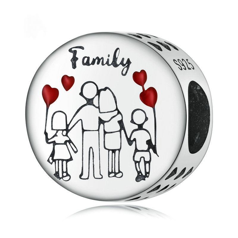 Happy Family Bead Charm-isyoujewelry