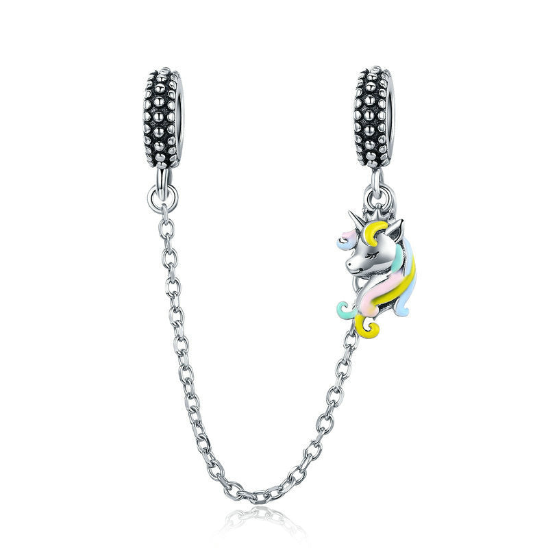 Unicorn Safety Chain Charm-isyoujewelry