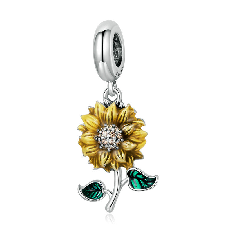 Sunflower Pendant Charm-isyoujewelry