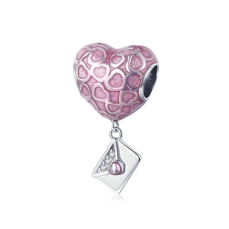 Hearts Bead With Love Letters Charm IsyouJewelry