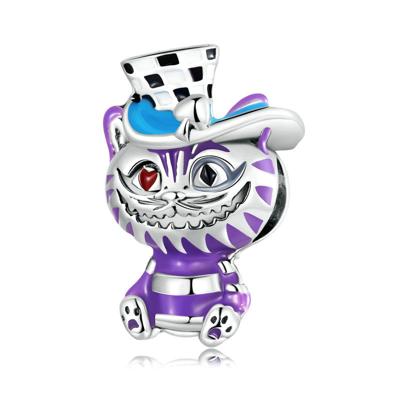 Purple Magic Cat Bead Charm-isyoujewelry