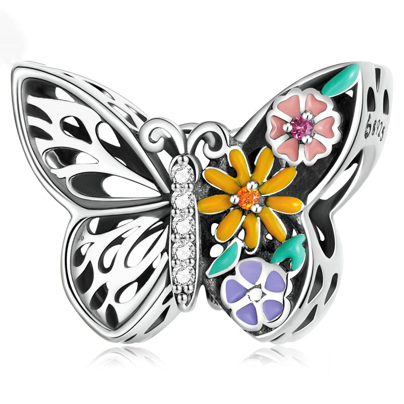Butterfly Garden Bead Charm-isyoujewelry
