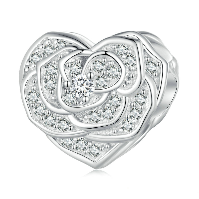 Heart of Roses Bead Charm-isyoujewelry