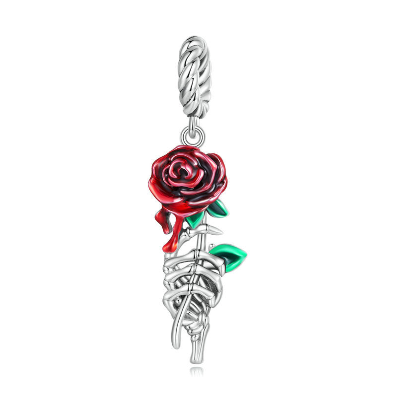 Blood Rose Pendant Charm-isyoujewelry