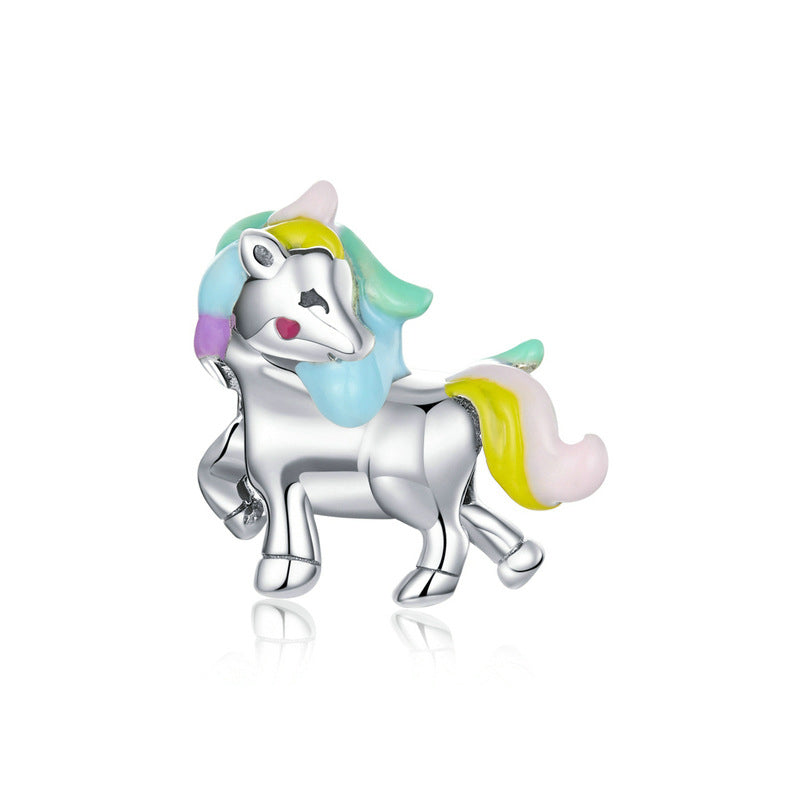 Rainbow Horse Bead Charm IsyouJewelry