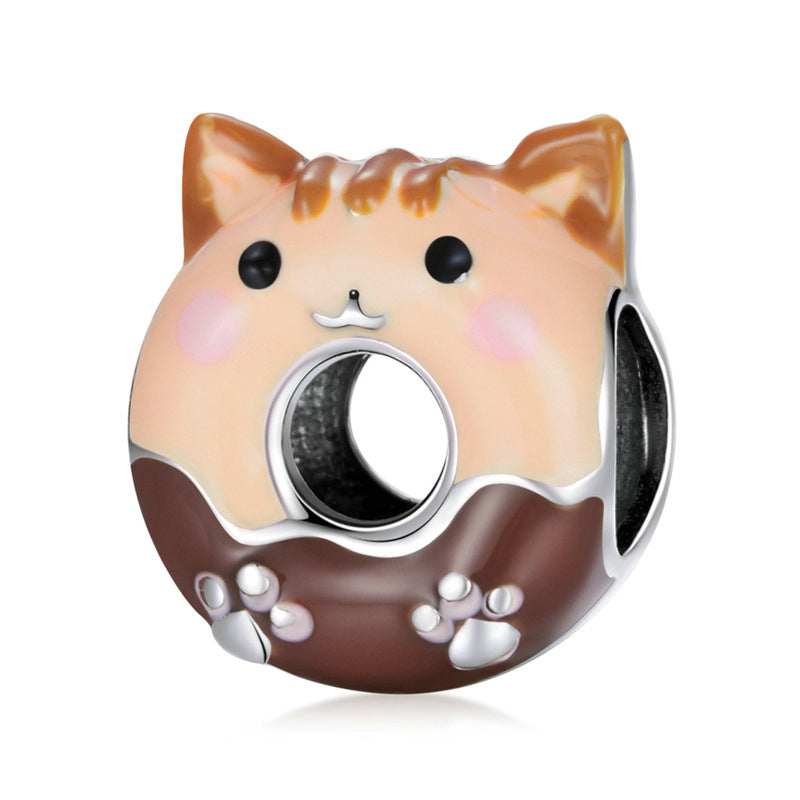 Cat Donut Bead Charm-isyoujewelry