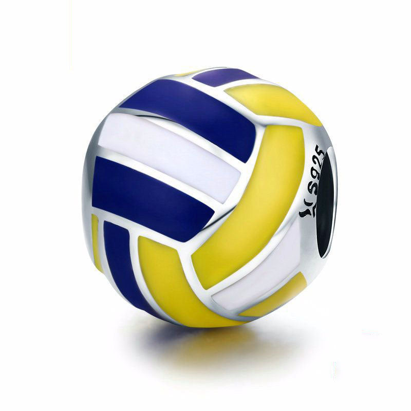 Volleyball Bead Charm-isyoujewelry
