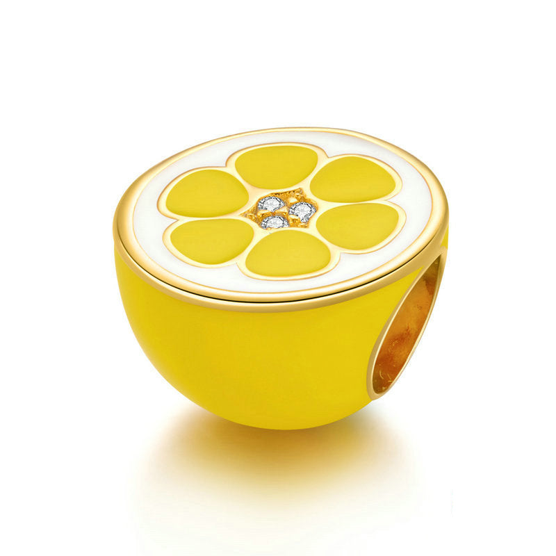 Yellow Lemon Bead Charm-isyoujewelry