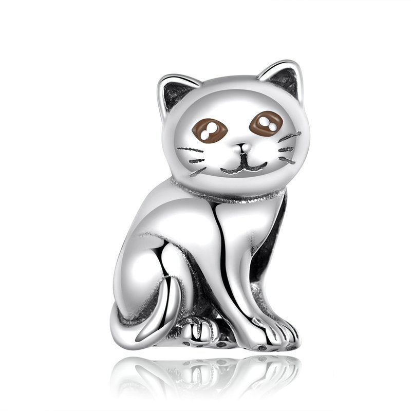 Cute Cat Bead Charm-isyoujewelry