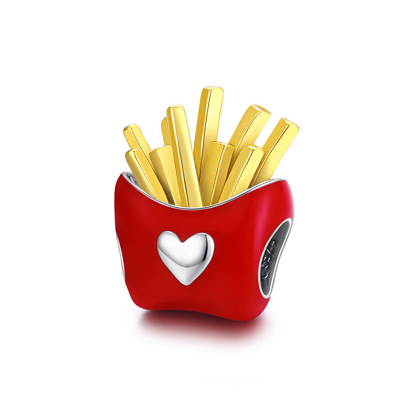 French Fries Bead Charm-isyoujewelry