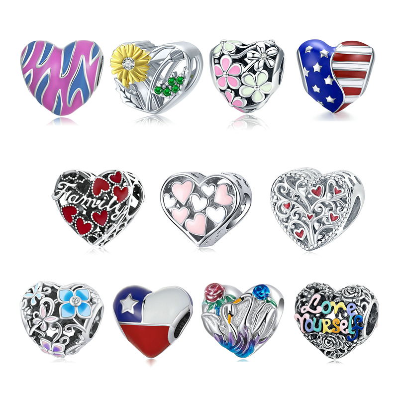 Heart-Shaped Charms Collection-isyoujewelry