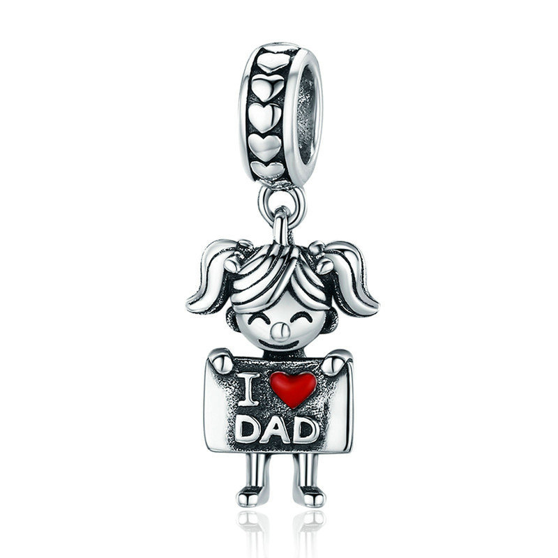 I Love Dad Pendant Charm-isyoujewelry