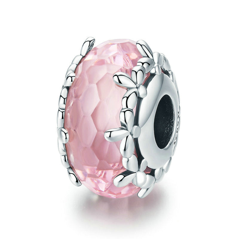 Flower Pink Stopper Charm-isyoujewelry