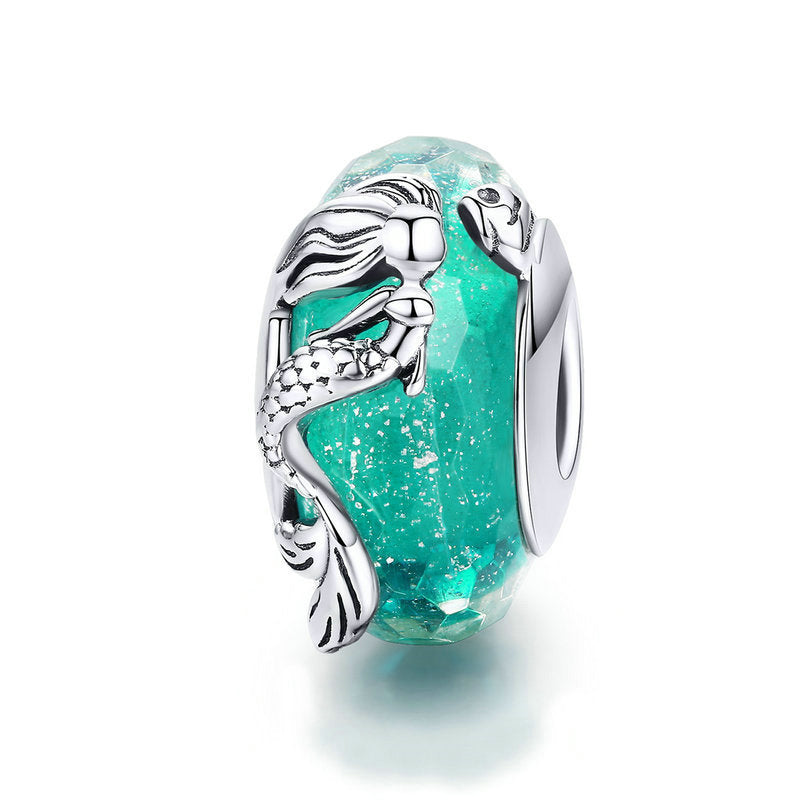 Mermaid Green Stopper Charm-isyoujewelry