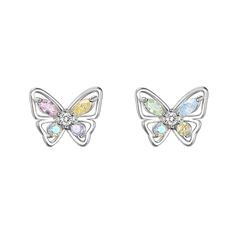 Colorful Crystal Butterfly Earrings Spring New Series IsyouJewelry