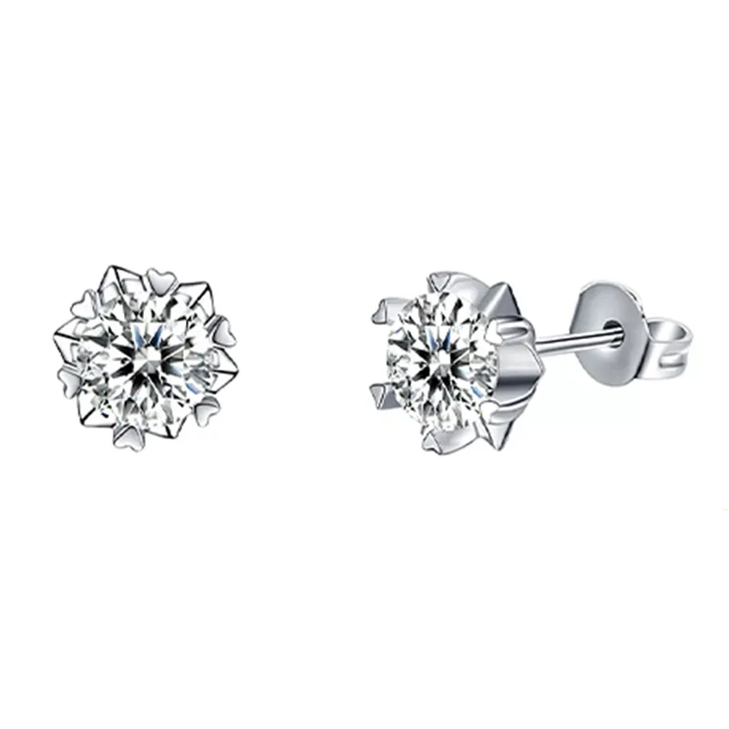 1ct Sunflower Moissanite Earrings Spring New Series IsyouJewelry