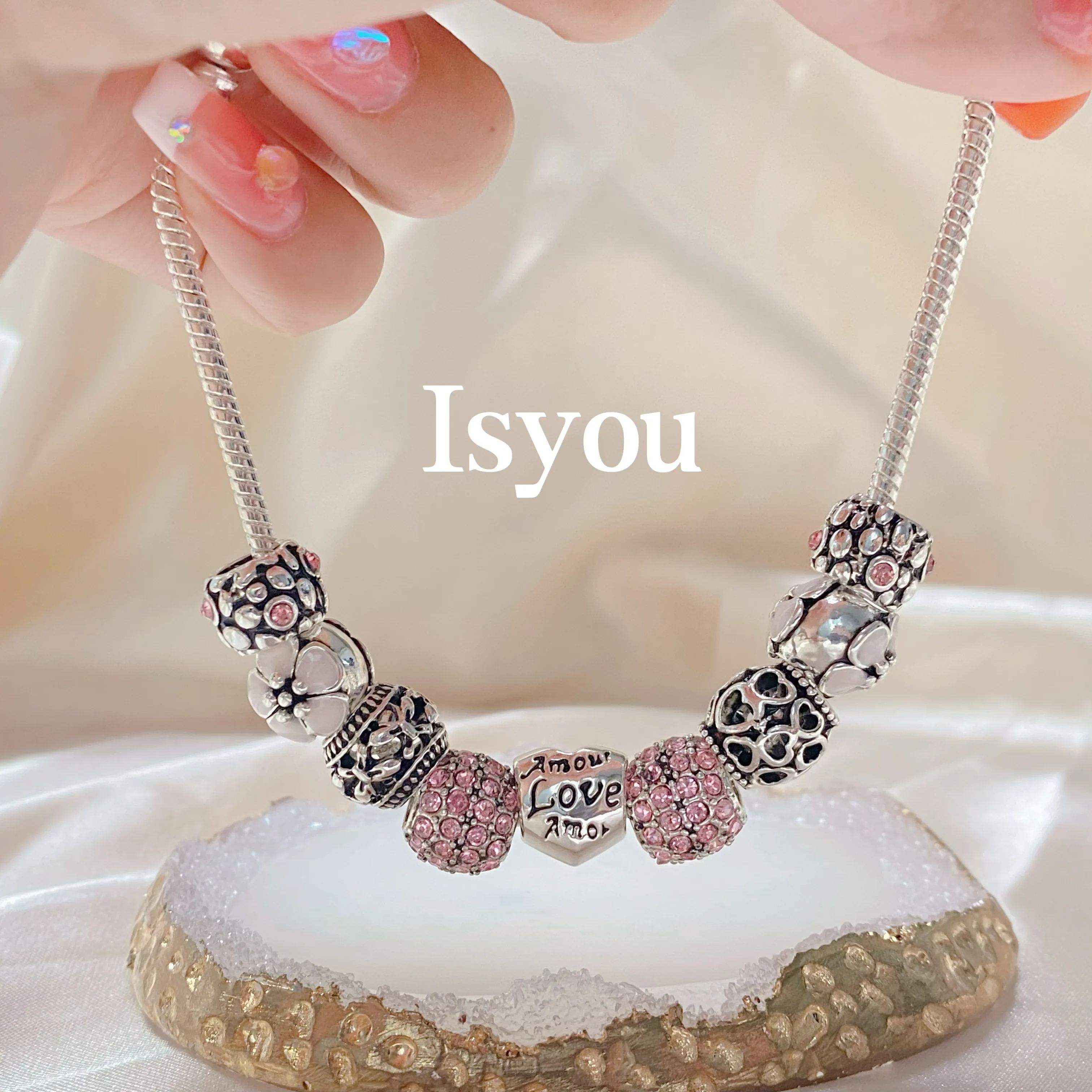 Lustrous Prism's Serenade Bracelets Charm Set -isyoujewelry
