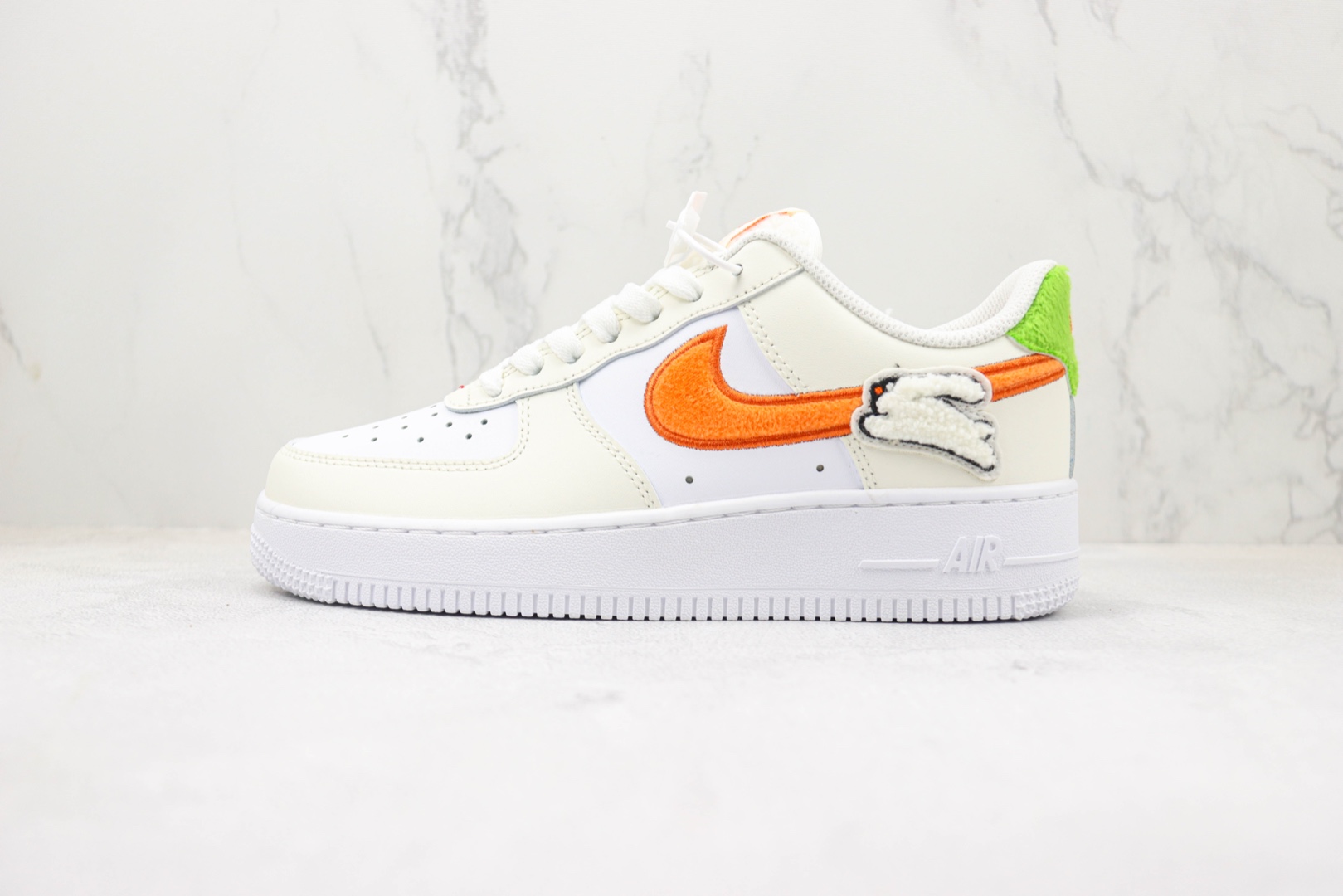 Air Force Beige Orange Rabbit Embroidery 🐰 Year of the Rabbit Limited Nike Air Force 1 Low Air Force One Low Casual Sneakers Item No.: FD9912 181 #1333K24
