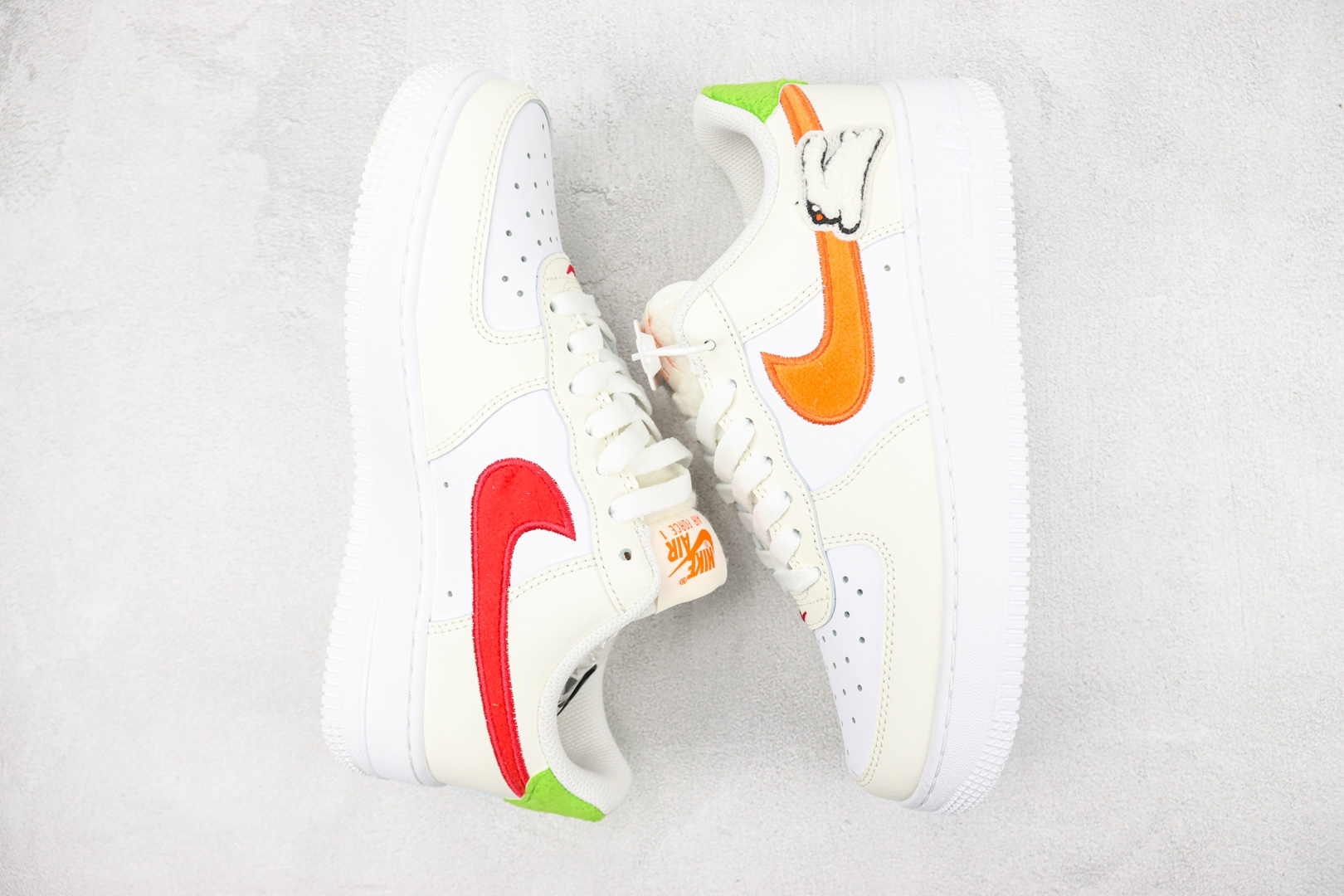 Air Force Beige Orange Rabbit Embroidery 🐰 Year of the Rabbit Limited Nike Air Force 1 Low Air Force One Low Casual Sneakers Item No.: FD9912 181 #1333K24
