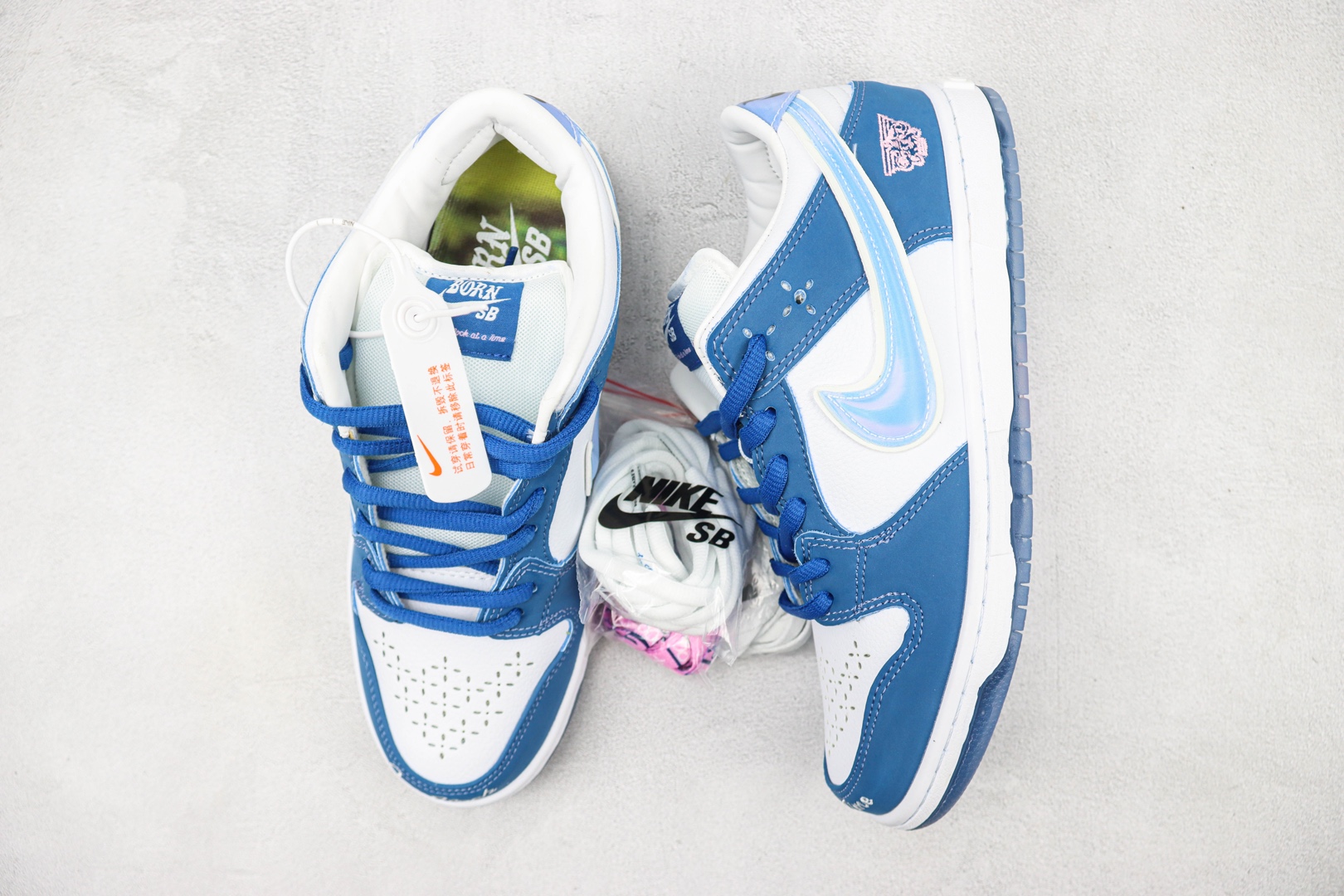 DUNK white blue jelly hook print NIKE SB Dunk Low Item No.: FN7819 400