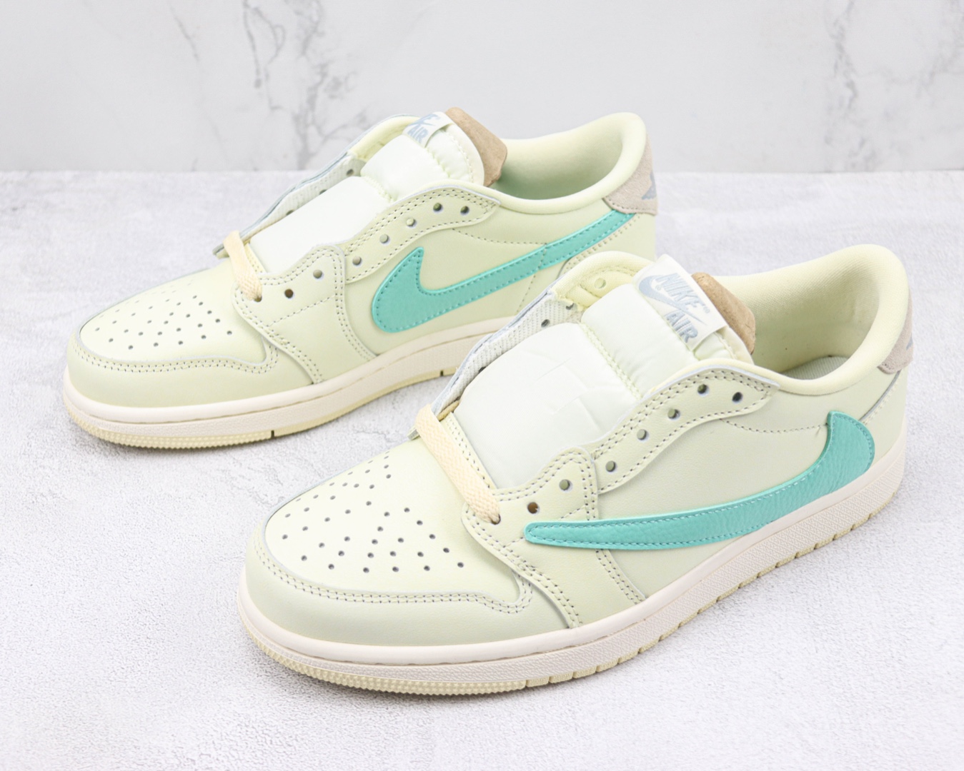 Joe 1 AJ1 low-top barb Tiffany joint Air Jordan 1 Low Jordan generation classic low-top culture all-match casual sports basketball shoes Item No.: CZ0790 100