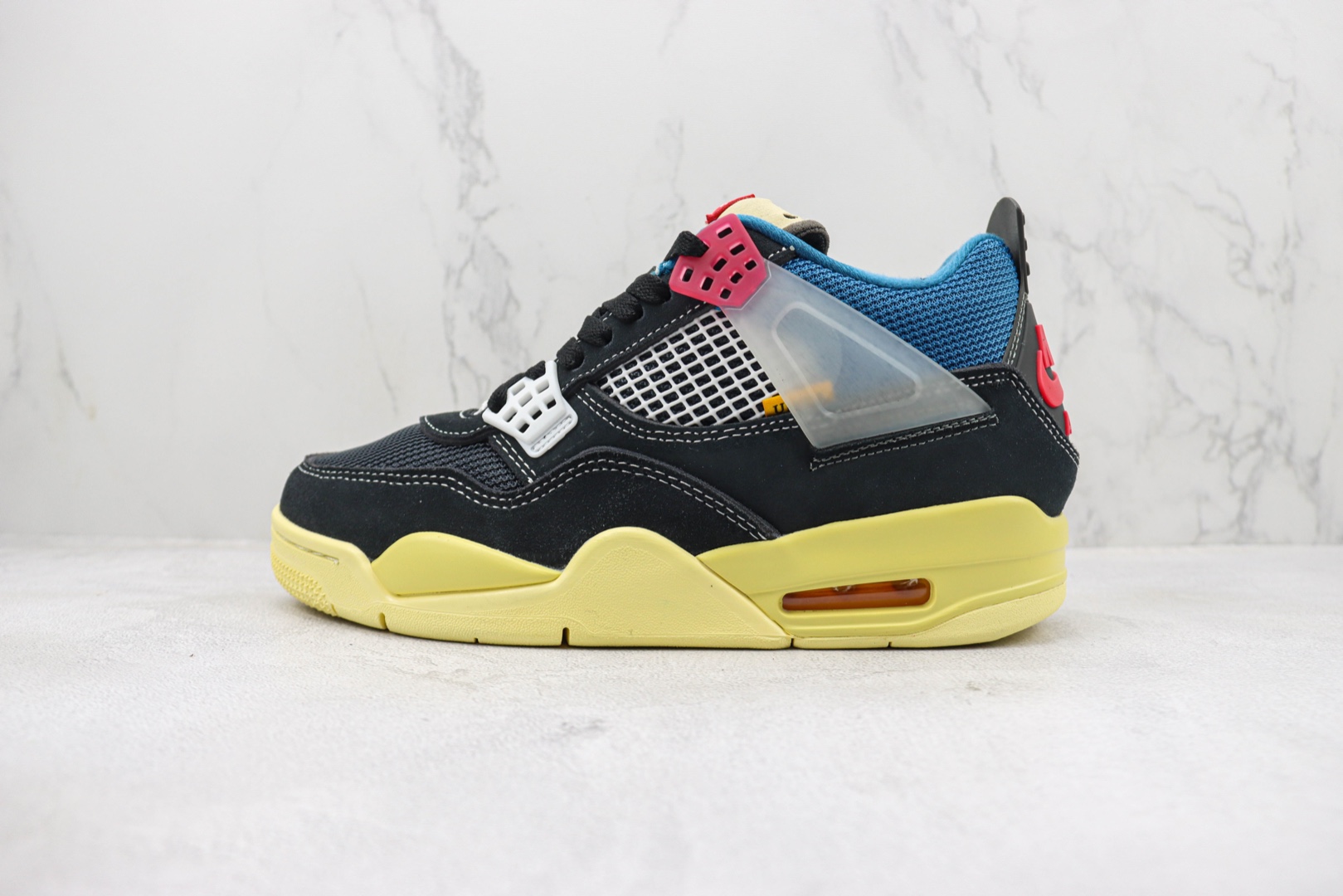 Foreign trade version AJ4 UN joint black and blue Item number: DC9533 001 Nike Air Jordan 4 SE "Crart"