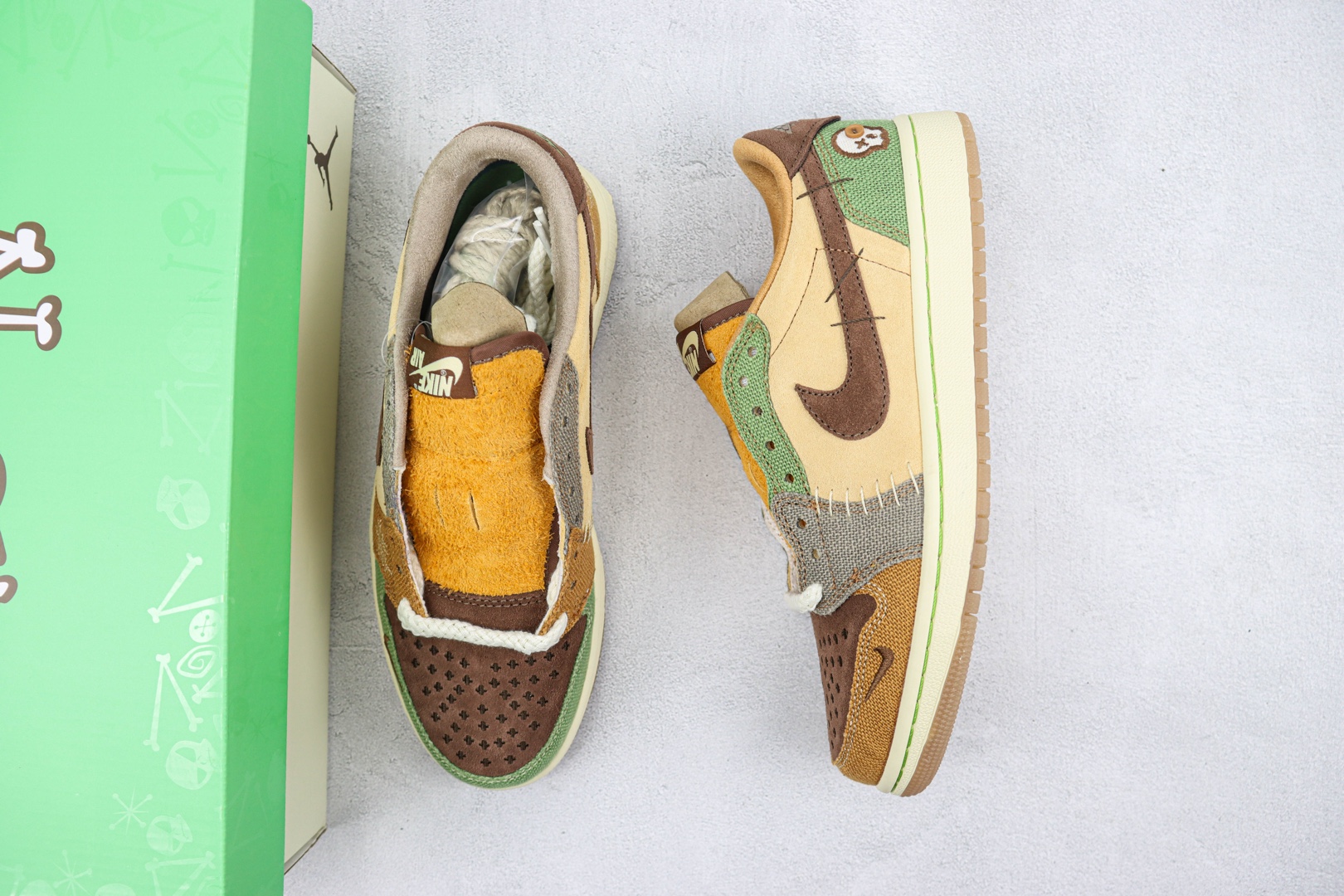 AJ1 Low Top Voodoo Doll Item No.: DZ7292-200 TNT Air Jordan 1 Low "Voodoo" AJ1 Joe 1 Retro Culture Casual Sneakers