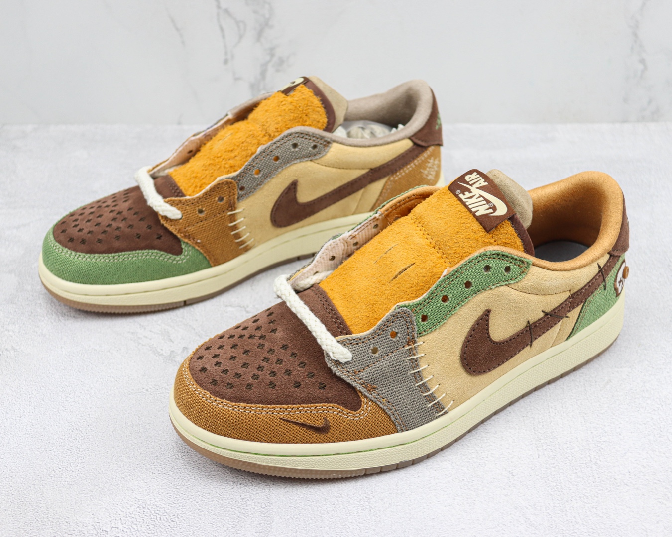 AJ1 Low Top Voodoo Doll Item No.: DZ7292-200 TNT Air Jordan 1 Low "Voodoo" AJ1 Joe 1 Retro Culture Casual Sneakers