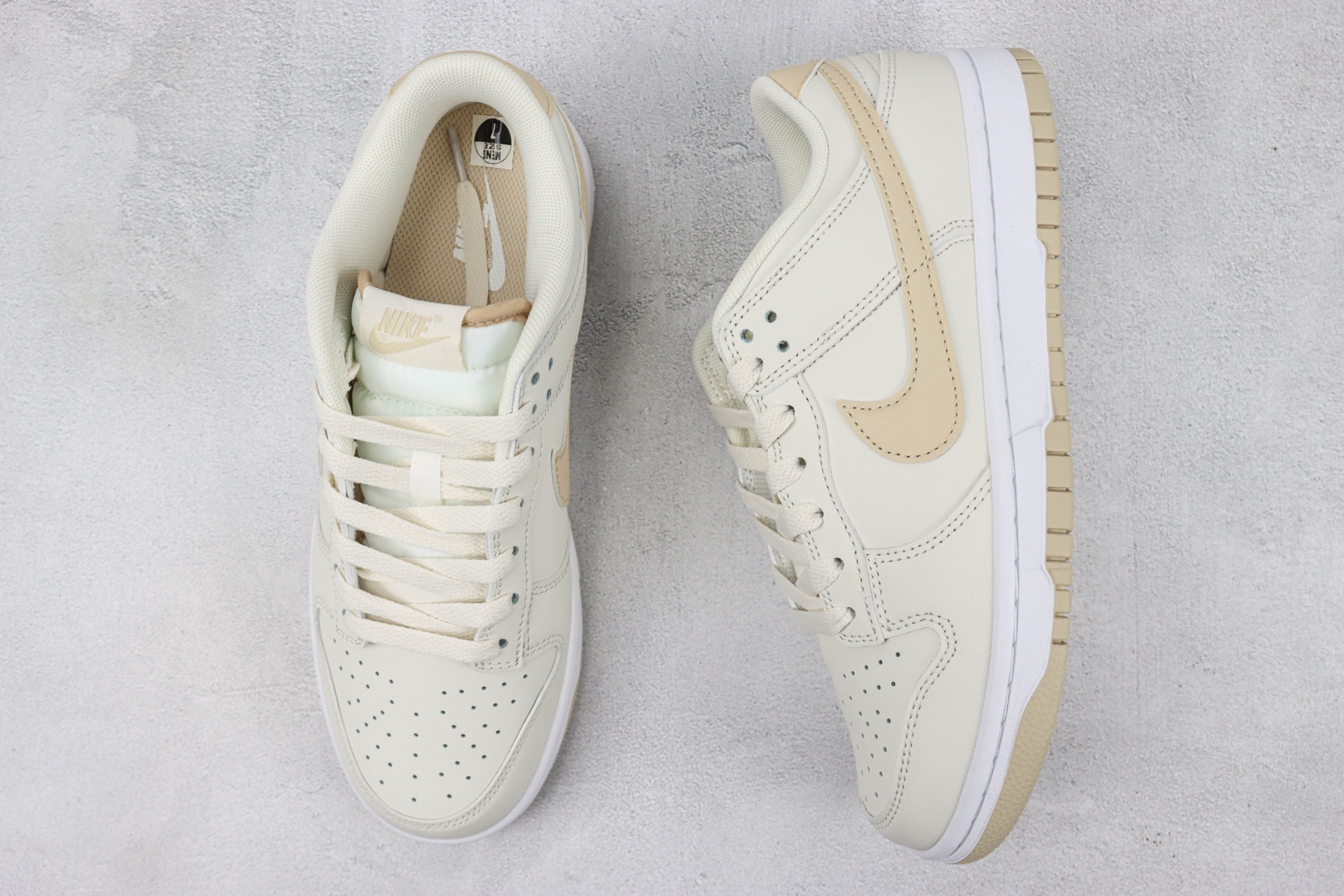DUNK Bone Platinum Hook Beige Yellow Item No.: DV0831 003 NK Dunk Low Retro Low Top Casual Sneakers