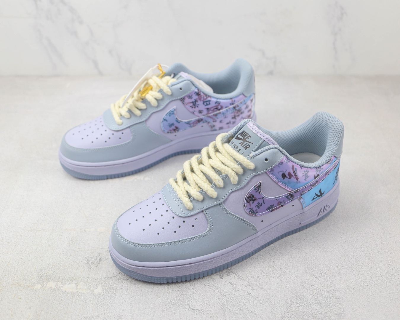  Nike Air Force 1 Low 07 "Lanting Preface" National Tide Series Gray Blue Item No.: CW0088-222