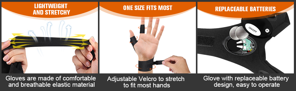 Why choose our LED flashlight gloves?