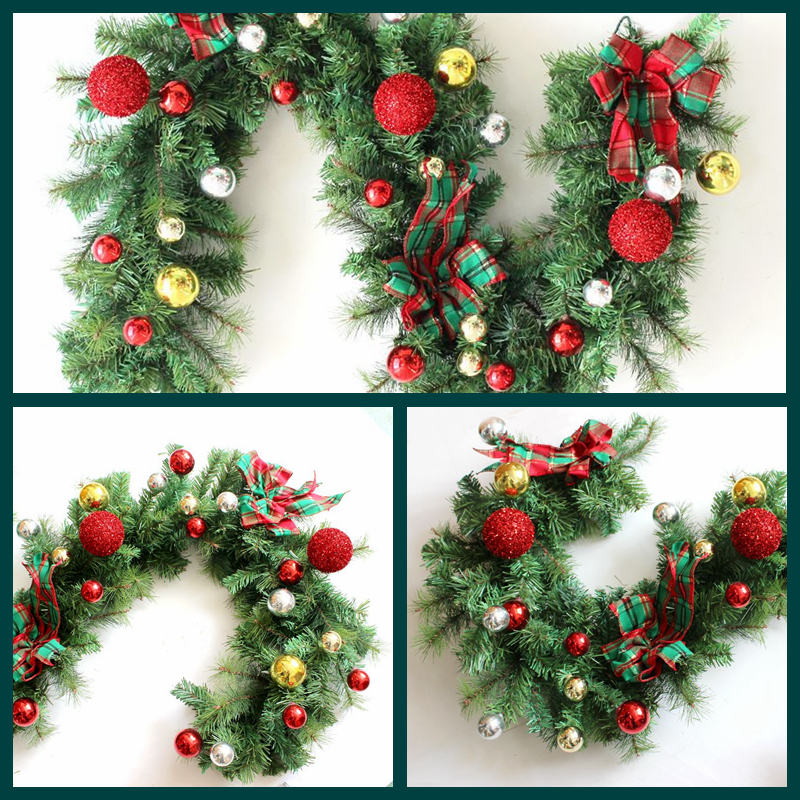 Christmas garland fireplace natural looking rustic spruce berry and pine snow winter table decoration center piecemantel decor ITEM NO.: T220/180