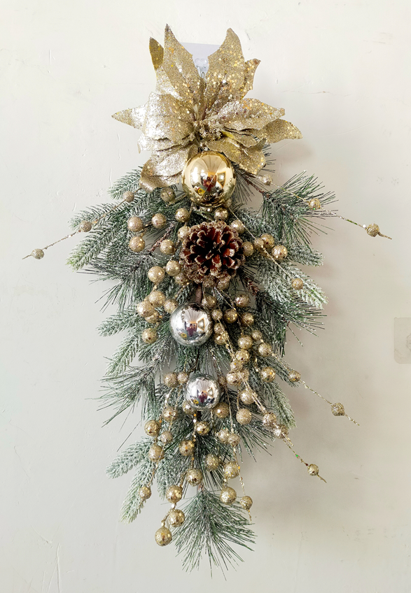 Christmas Teardrop Swag Factory Supply Item D613/50A