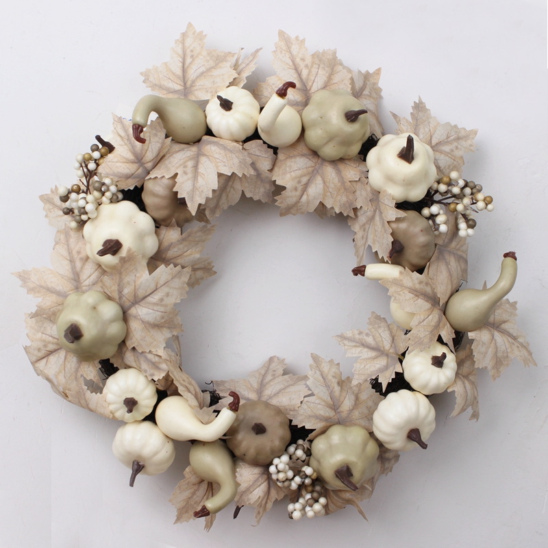 Fall Wreath, Front Door Wreath, Wreath for Fall, Autumn Wreath, Thanksgiving Wreath, Autumn Door Wreath,, Peony/Berry/Pumpkin/Sunflower Wreath, Berry Autumn Wreath and Garland Bundle(No.QH3163/45A)