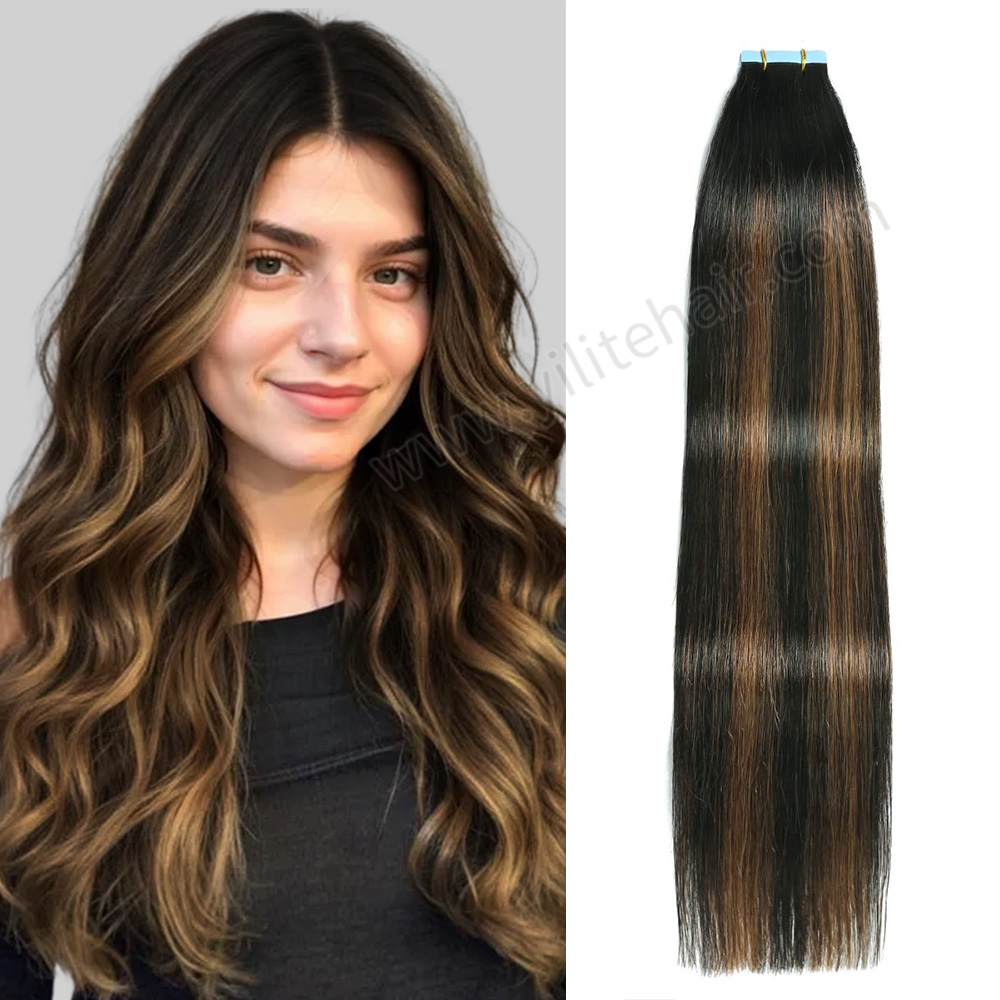 Yilite Hair extensions Invisible Tape In Extensions Dark Auburn (#33) | YILITE  main image 3