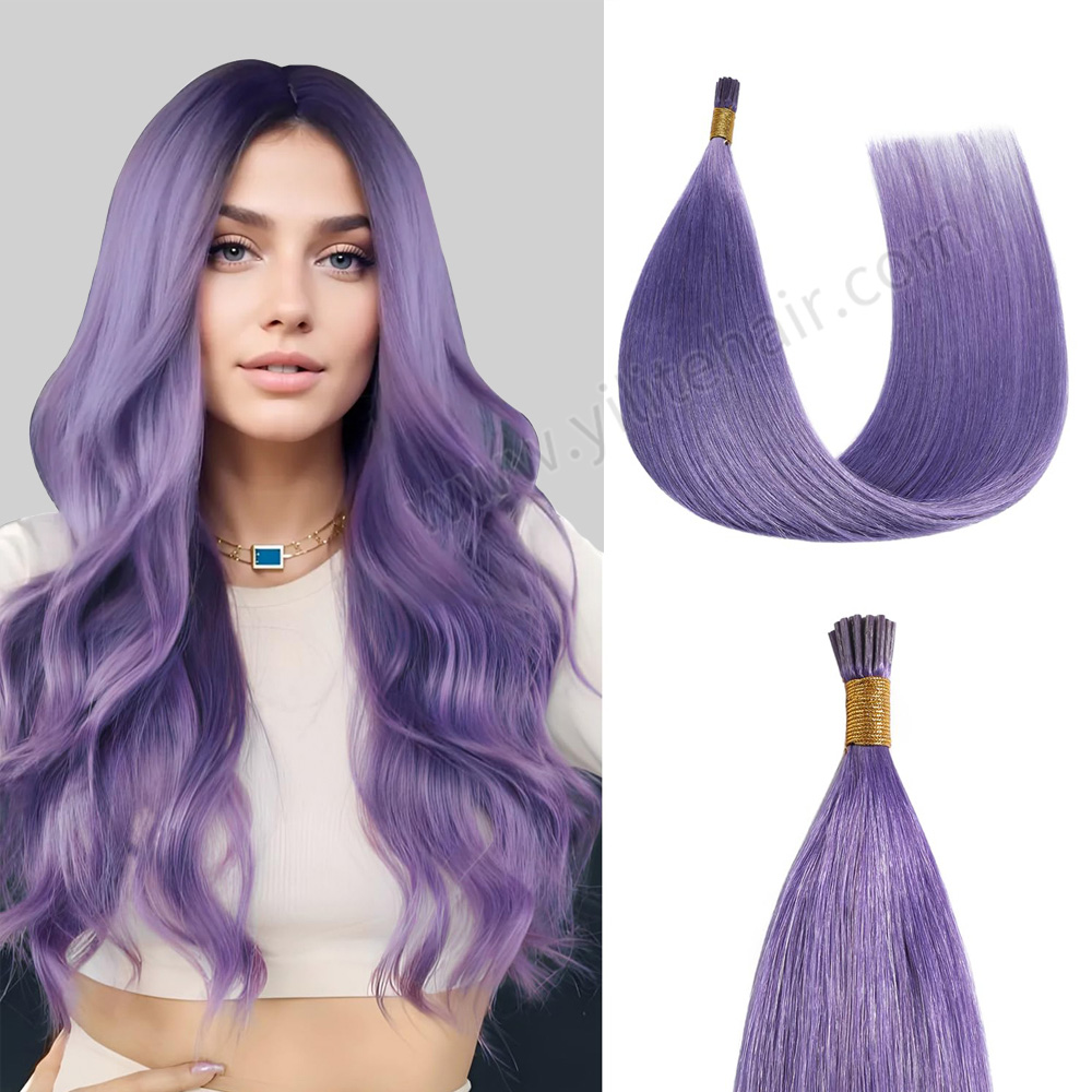 Human hair extensions clearance purple