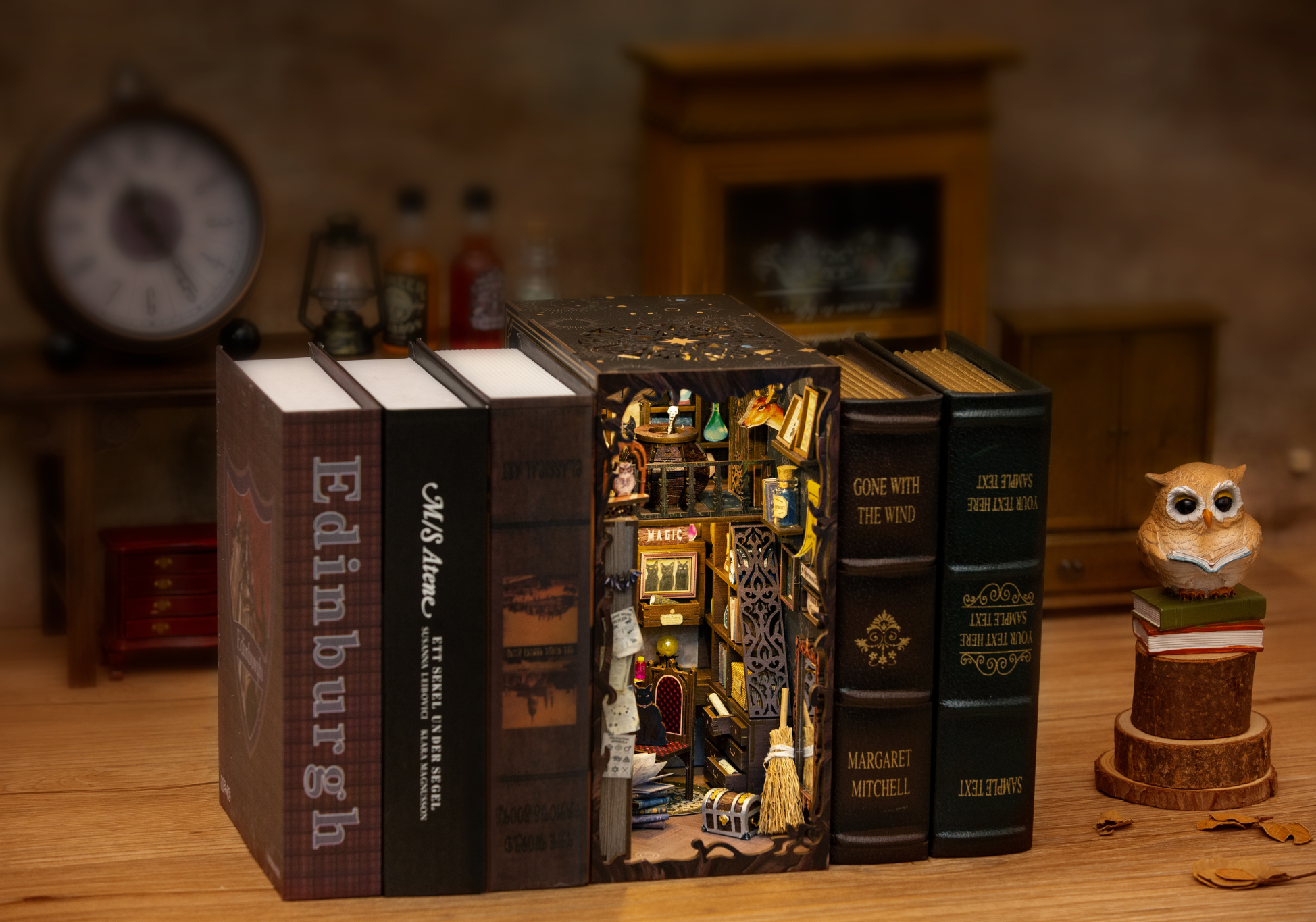 ByAnavrin Magic Pharmacist DIY Book Nook Shelf Insert Craft Kit