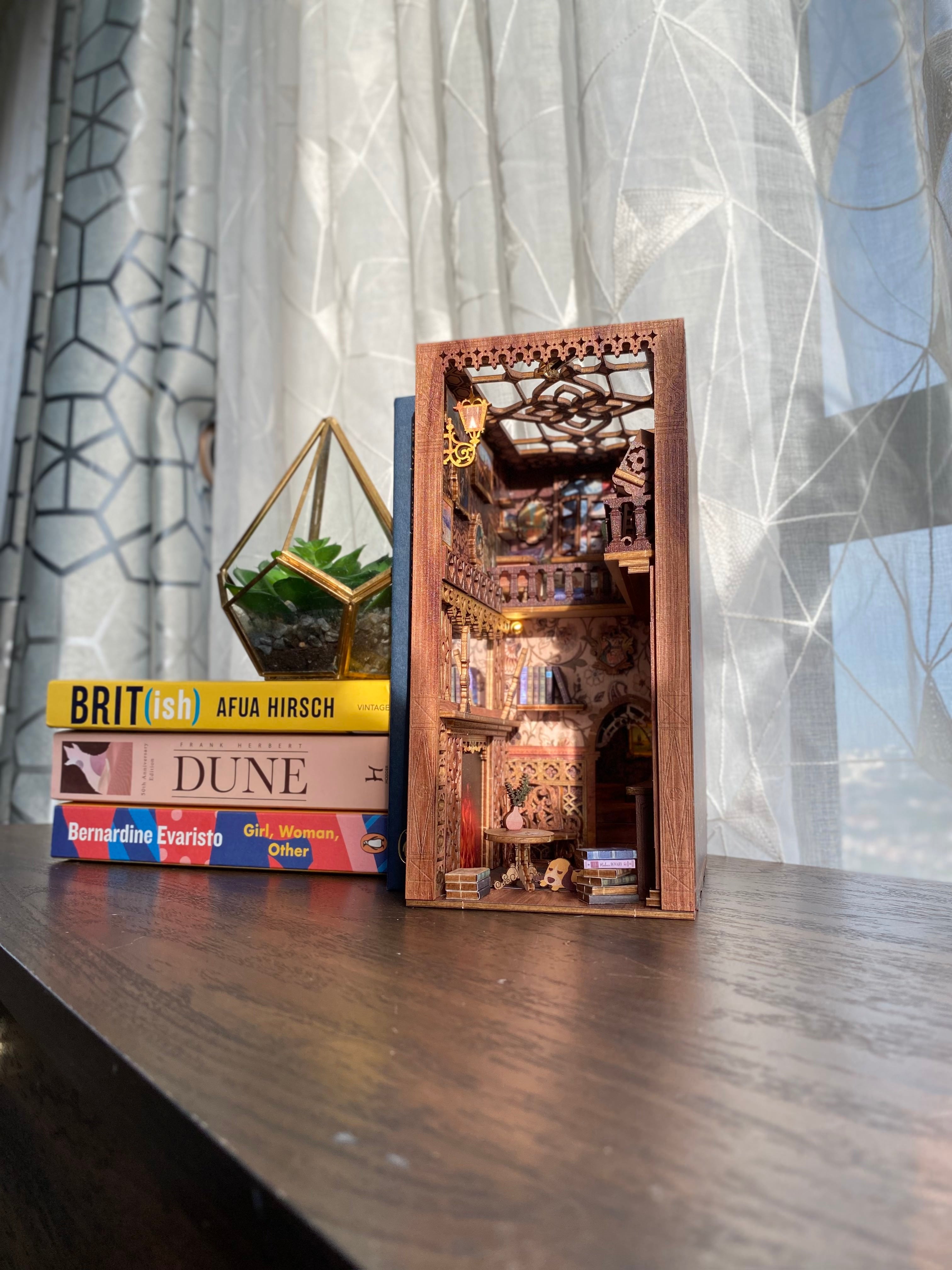 ByAnavrin Eternal Bookstore DIY Book Nook Shelf Insert Crafts Anavrin