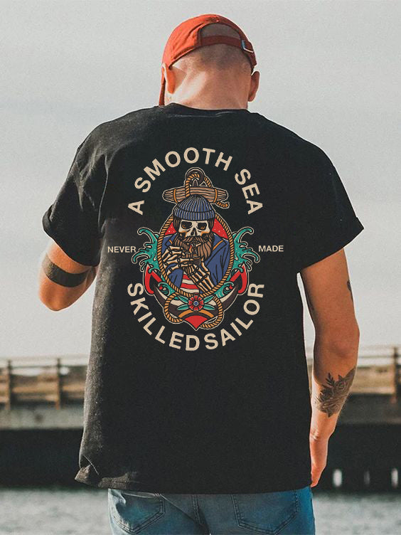 A Smooth Sea Never Made Skilled Sailor Men's T-shirt