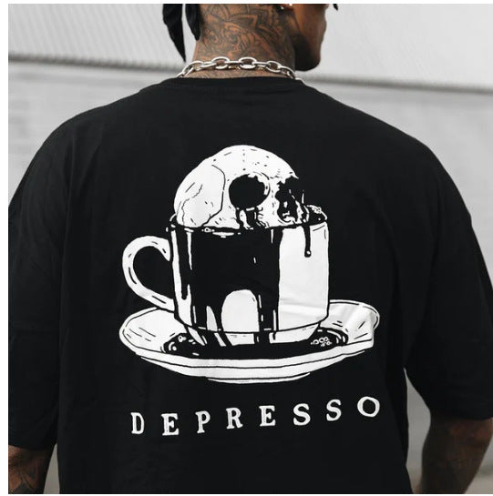 Tattoo inspired clothing: Coffee Depresso T-shirt-Wawl Soul