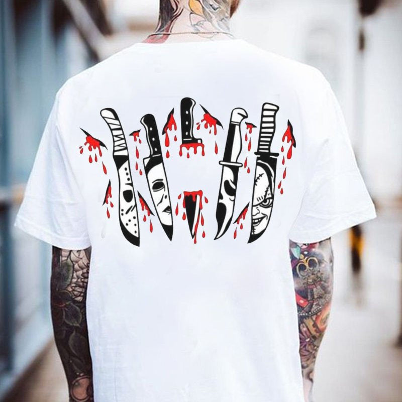 Tattoo inspired clothing: Psycho Killers Dagger T-shirt-Wawl Soul