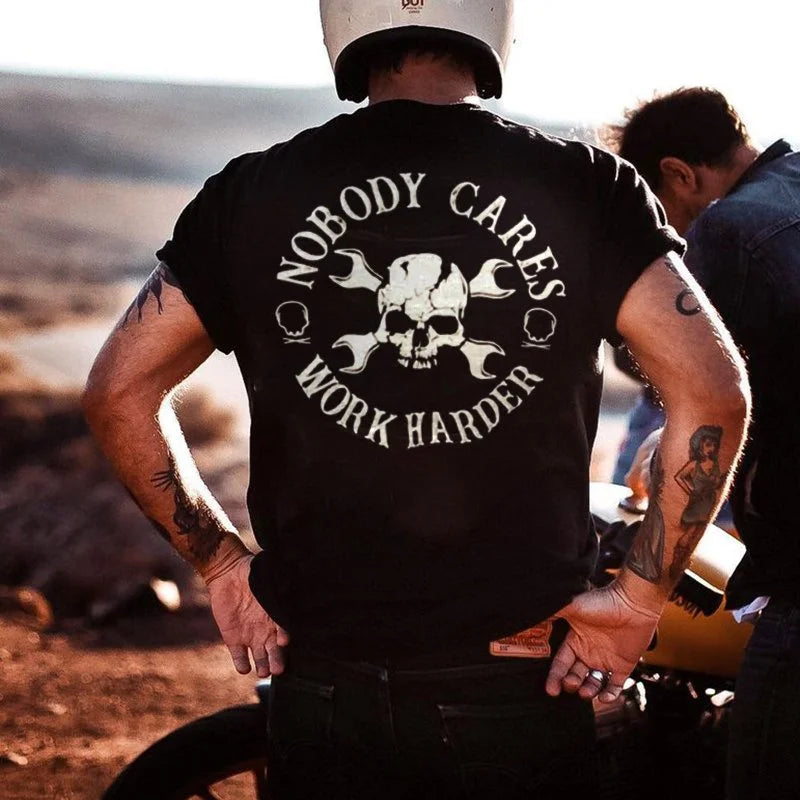 Tattoo inspired clothing: Nobody Cares Work Harder T-shirt-Wawl Soul