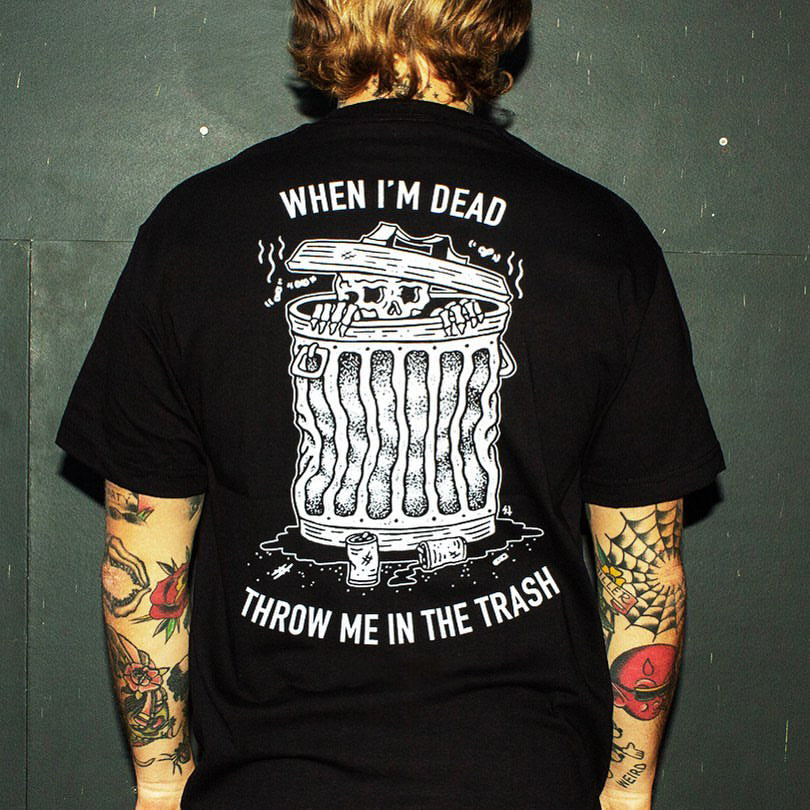 Tattoo inspired clothing: Throw In The Trash T-shirt-Wawl Soul