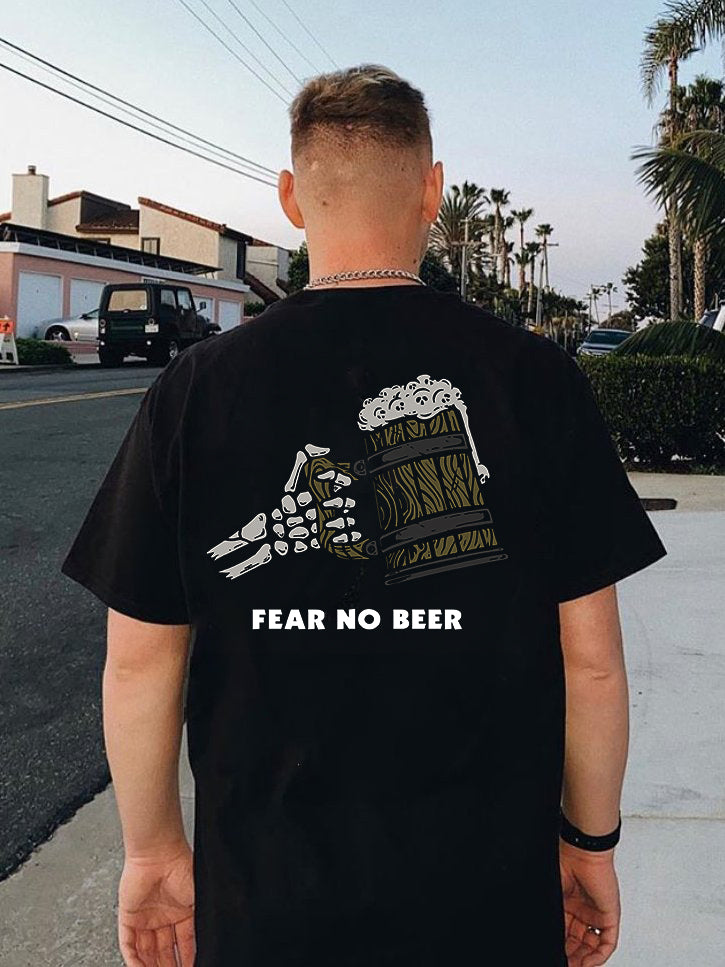 Tattoo inspired clothing: Fear No Beer T-shirt-Wawl Soul