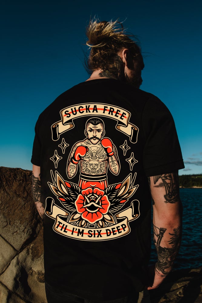 Tattoo inspired clothing: Til I'm Six Deep Boxer T-shirt-Wawl Soul