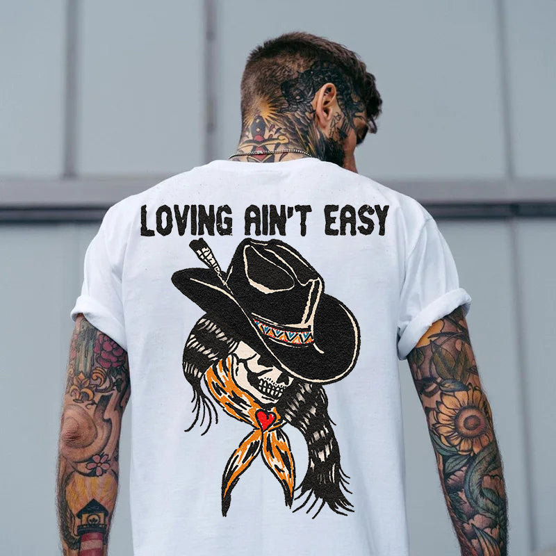 Tattoo inspired clothing: Loving Ani’t Easy T-shirt-Wawl Soul