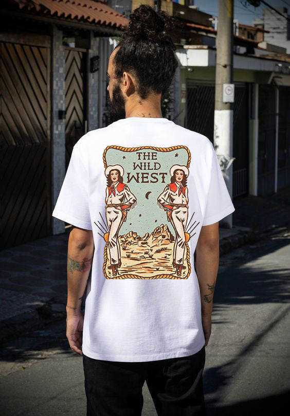 Tattoo inspired clothing: The Wild West Cowgirl T-shirt-Wawl Soul