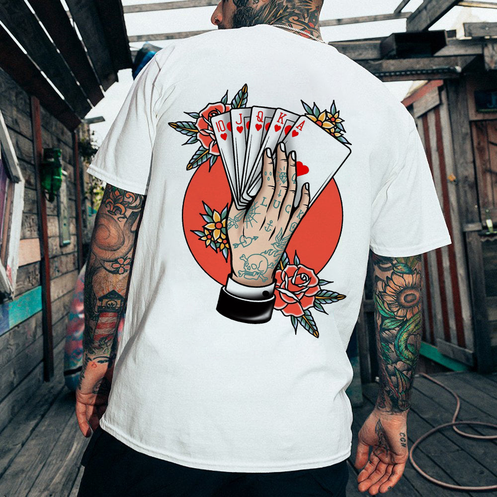 Tattoo inspired clothing: Straight Fush T-shirt-Wawl Soul